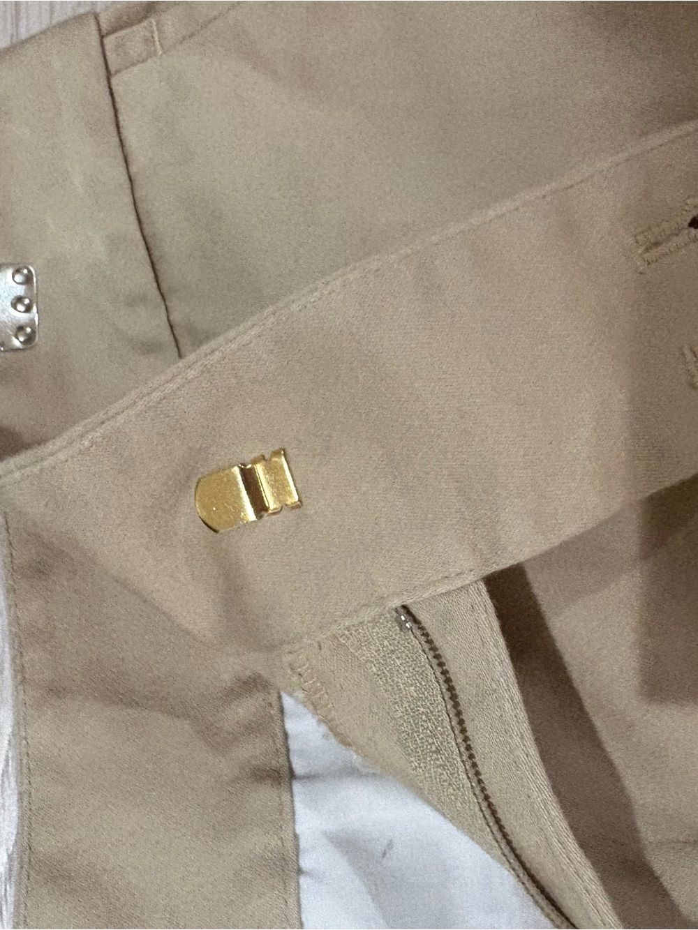Lauren Ralph Lauren Tan Flat-Front Cotton Shorts women’s 8 - Picture 5 of 8
